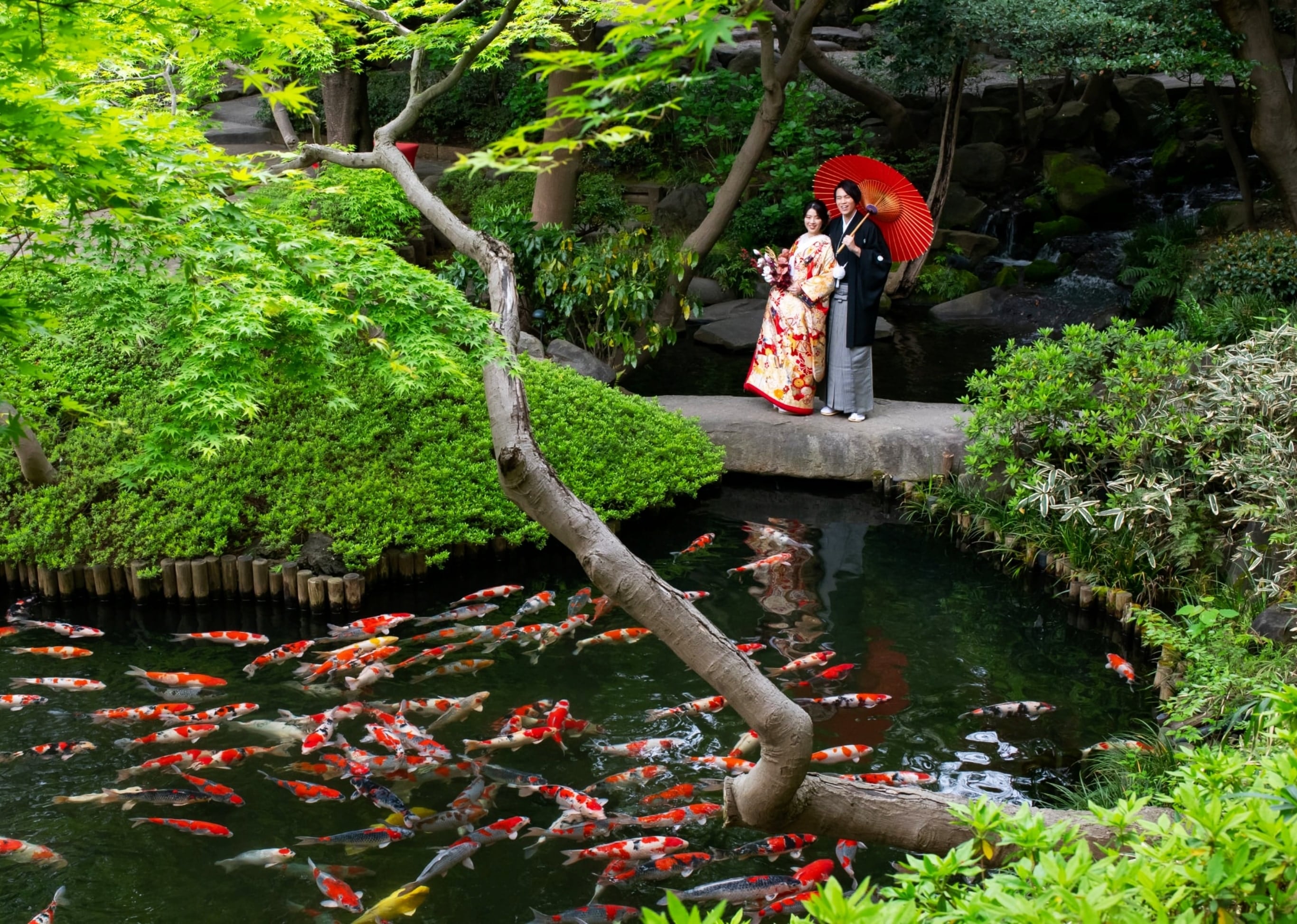 八芳園の日本庭園のイメージ写真1