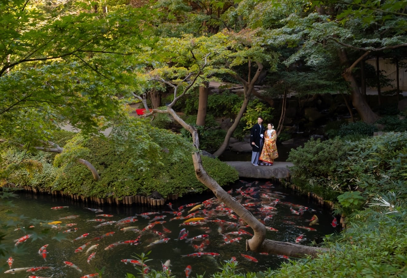 八芳園のフォトウエディング撮影のイメージ写真1