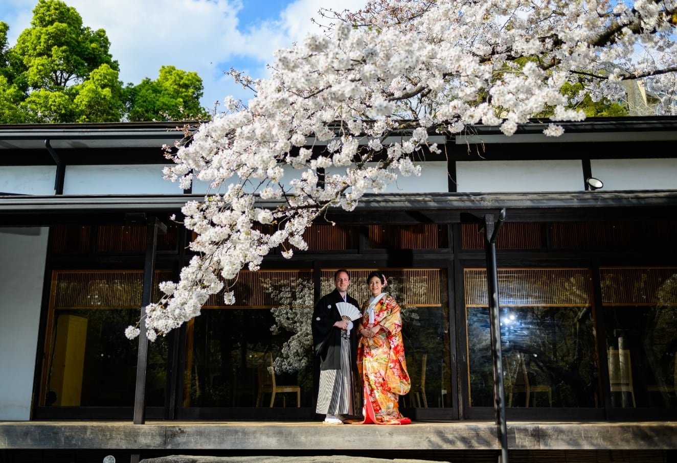 八芳園のフォトウエディング撮影のイメージ写真2