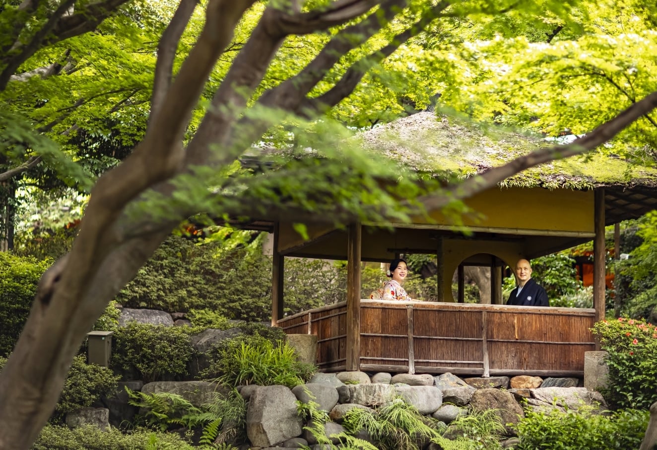 八芳園のフォトウエディング撮影のイメージ写真3