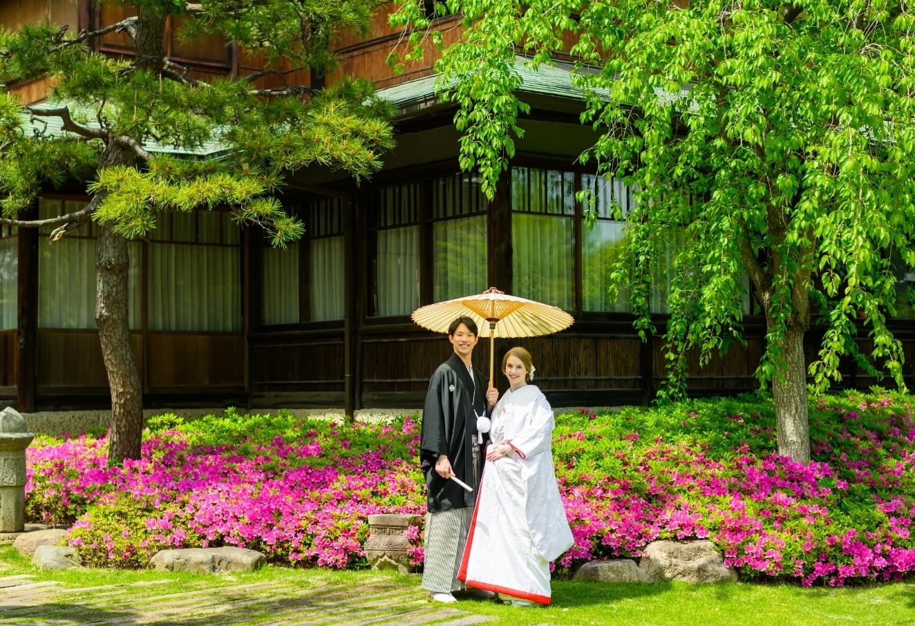 八芳園のフォトウエディング撮影のイメージ写真6