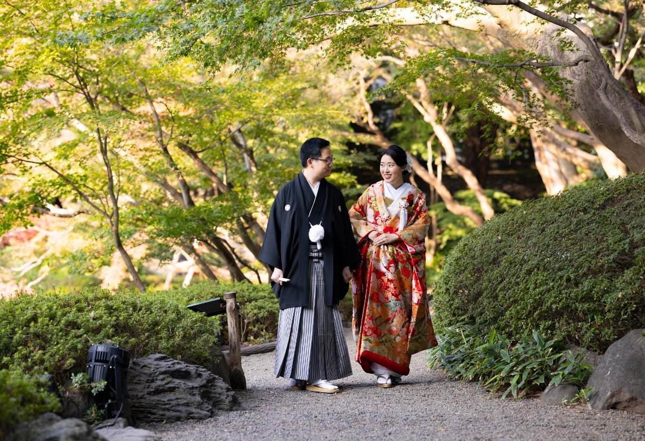 八芳園のフォトウエディング撮影のイメージ写真7